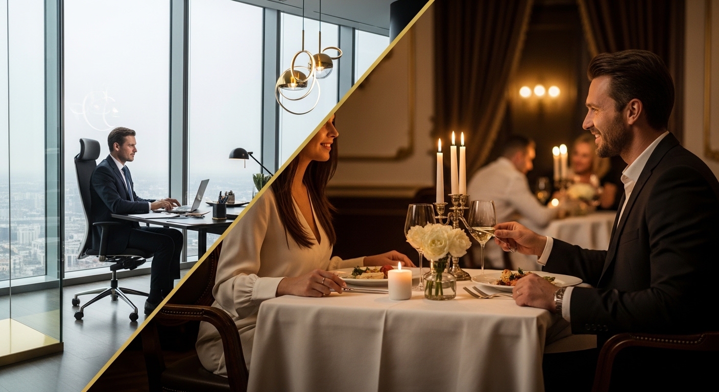 Executive Dating Balance - Work and romance balance visualization